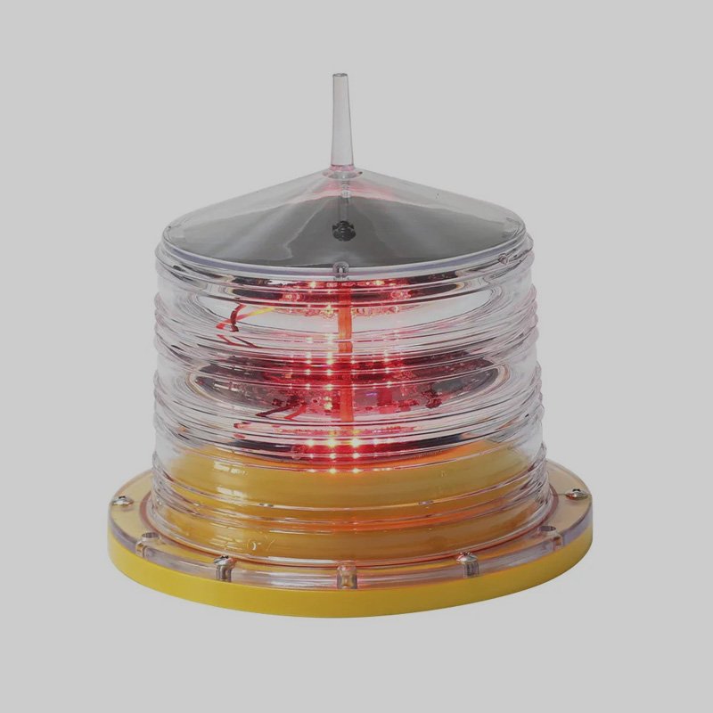 JW-LSG Low Intensity Solar Powered Aviation Obstruction Light