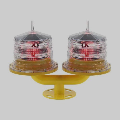 JW-LST Dual Solar Powered Aviation Obstacle Light