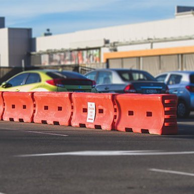 Parking-Facilities-water-filled-barriers
