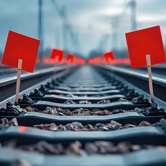 Railway safety flags