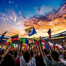 Sports events flags