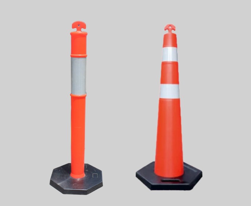 T-Top-Bollard-Stackable-Bollard-Rubber-Base-Weights
