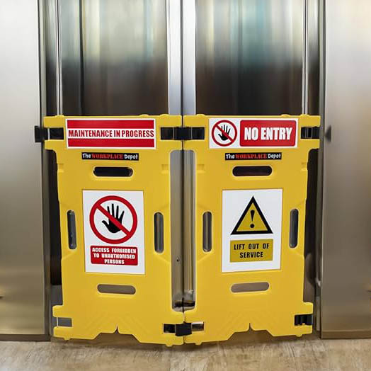 Elevator Maintenance Safety Barriers