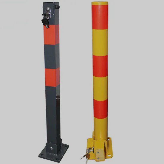 JW-PD-01B -Steel-Bollards-Road-Barrier-Car-Parking-Lock