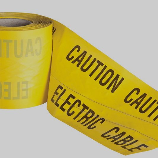 Tracer wire detectable underground warning tape
