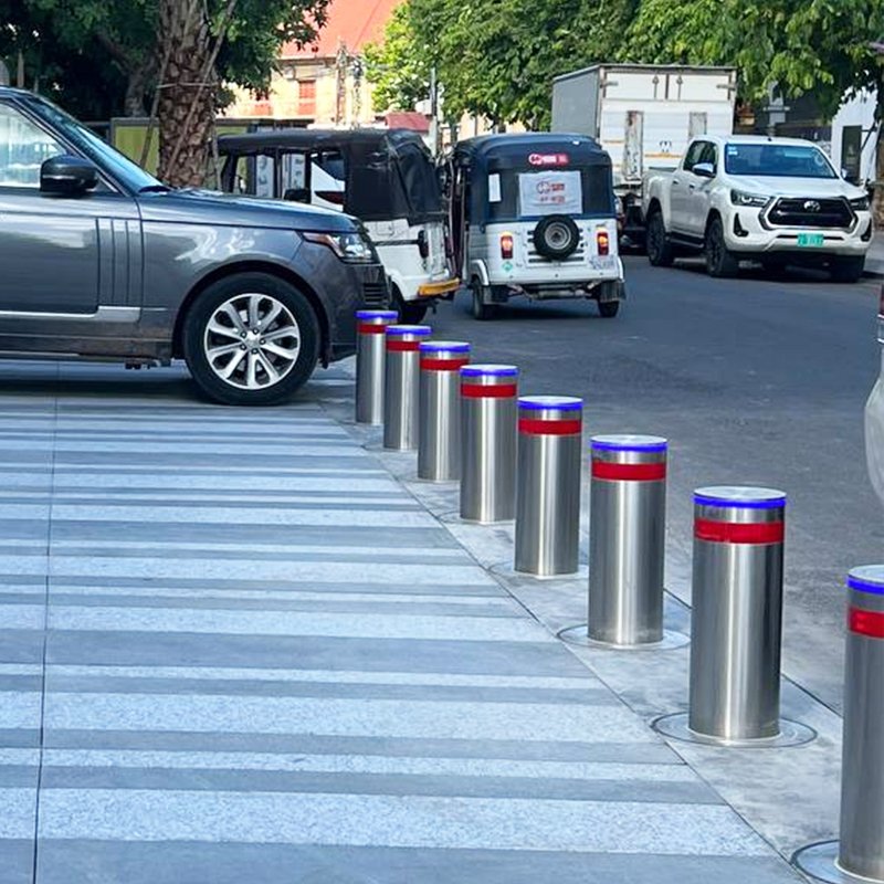 electric parking bollards