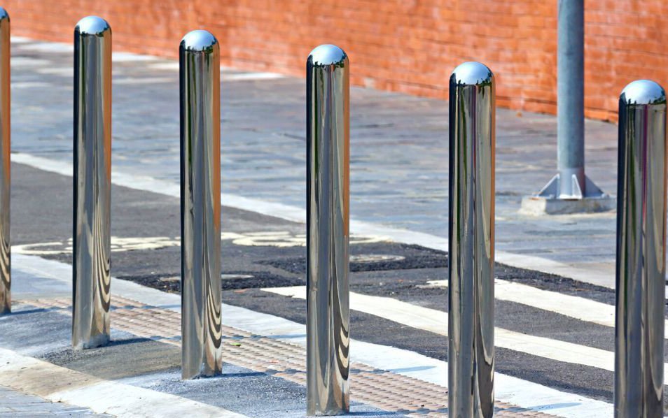 steel parking bollards