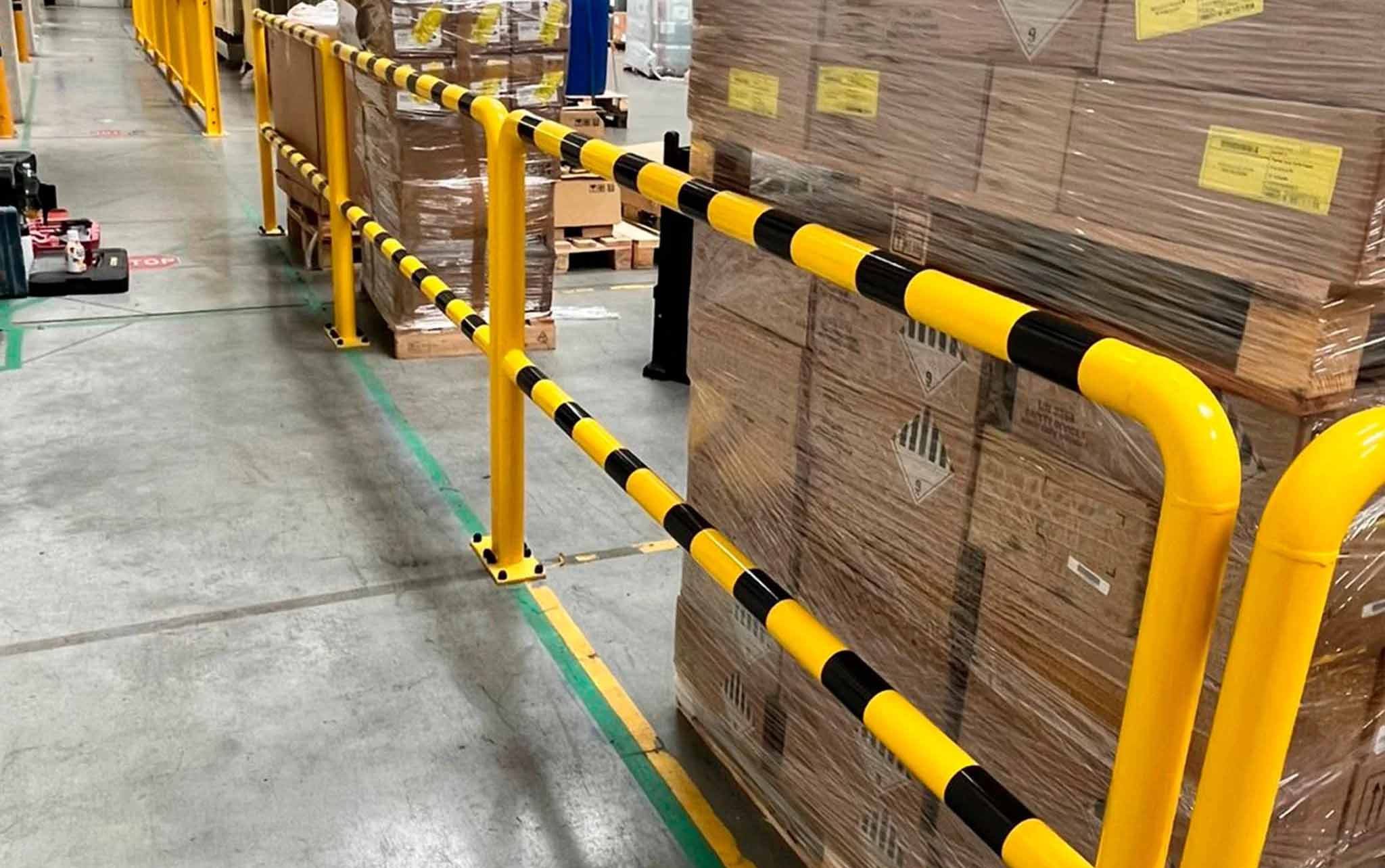 warehouse safety barrier