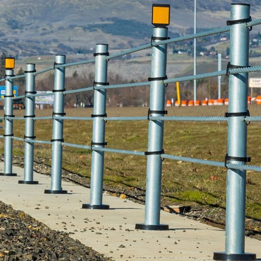 wire rope safety barrier