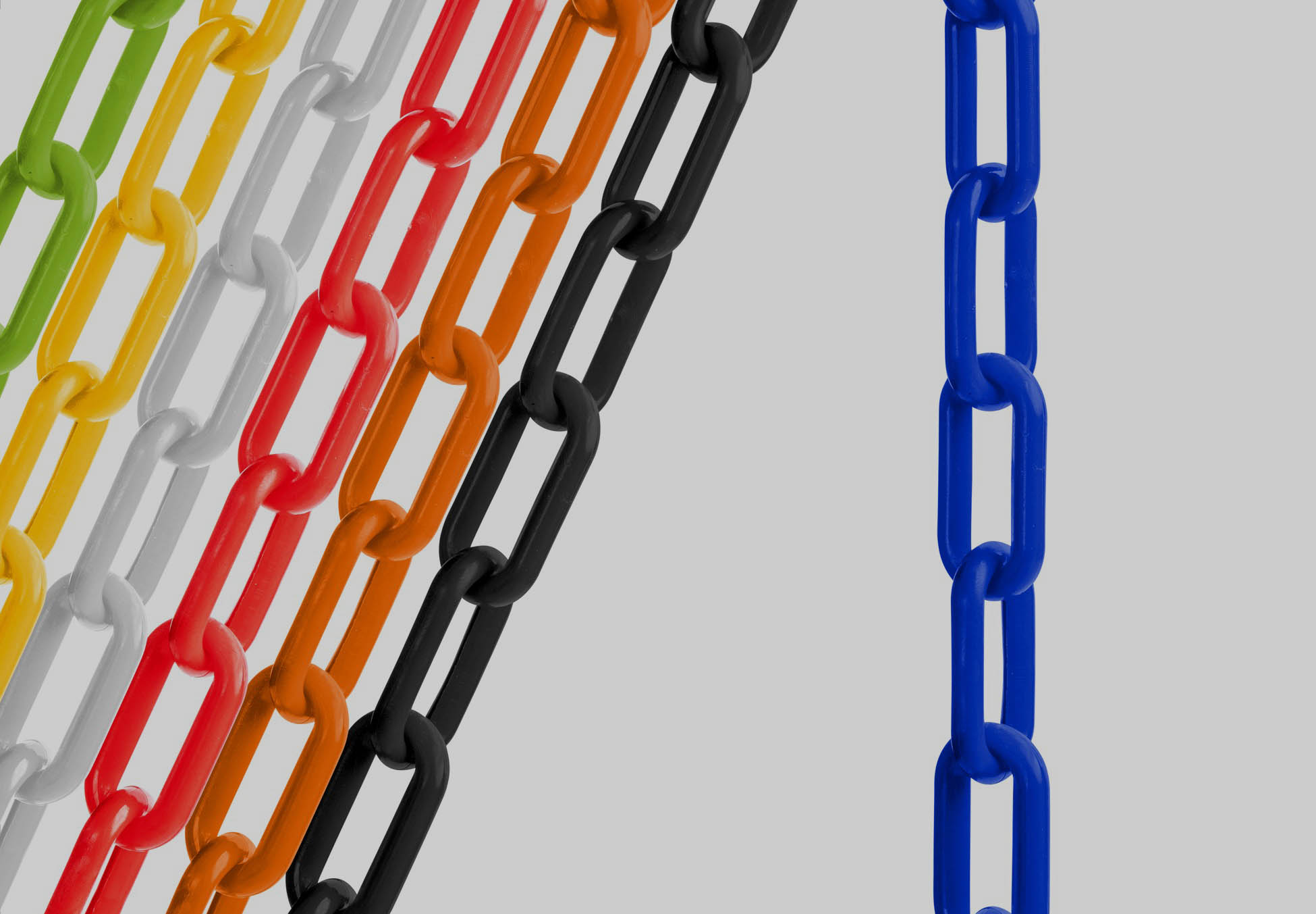 yellow-green-orange-white-black-plastic-chains
