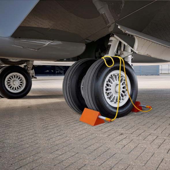 Airport wheel chock