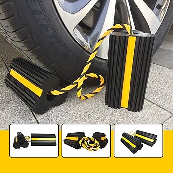 Auto repair shop wheel chock