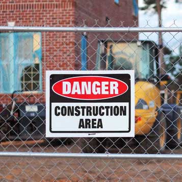 Construction sites sign