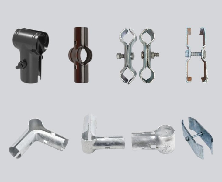 JACKWIN Fence Panel Fittings Clamps & Brackets