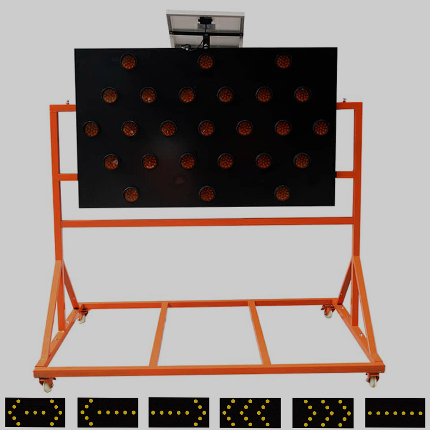 JW-SU25MX solar LED arrow board