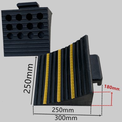 JW-WC-300D solid rubber wheel chock