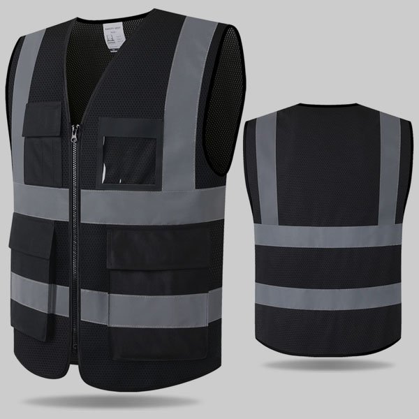 black safety vest