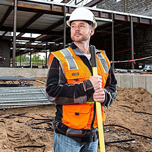 construction worker in safety vest