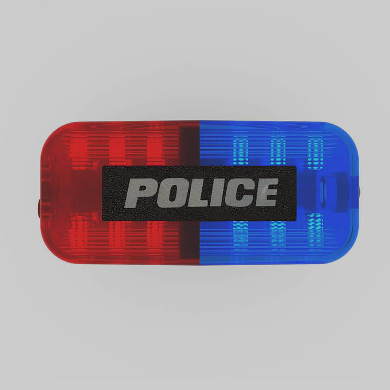 police shoulder flasher light