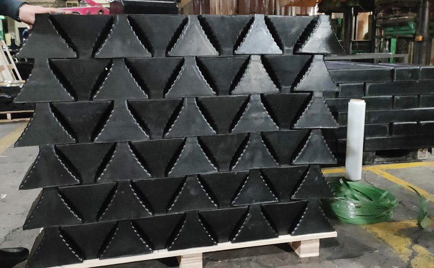 rubber wheel chocks production