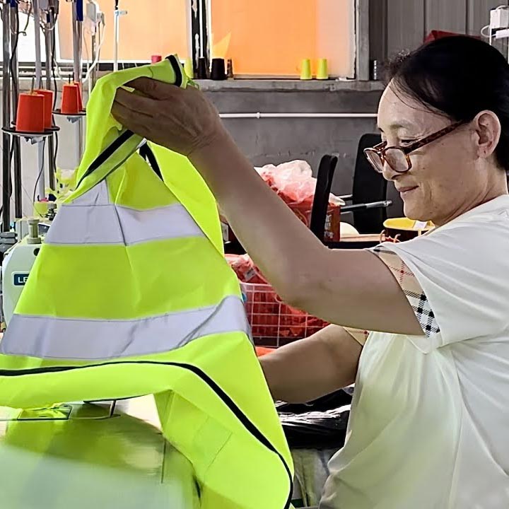 safety vest production worker
