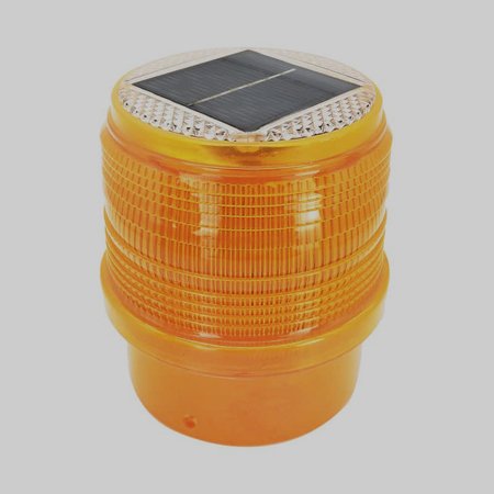 solar-powerred flash-beacon light