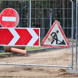 temporary fence panel for traffic isolation