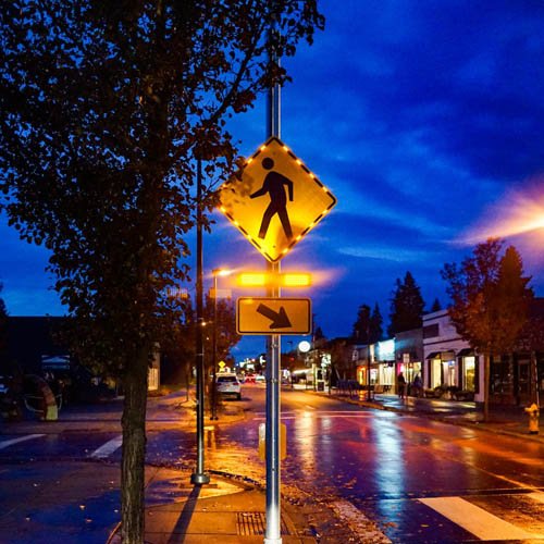 traffic control flasher lights