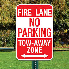 Fire Lane Parking Signs