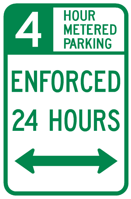 Metered or Payment Parking Sign