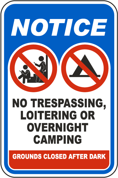 Overnight Restrictions Signs