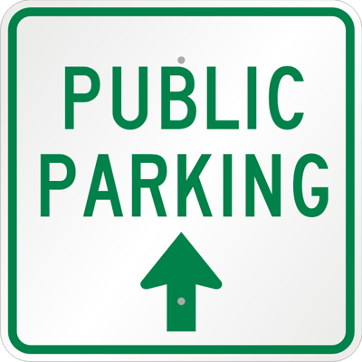 Public Parking Signs