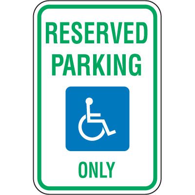 Reserved Parking Signs