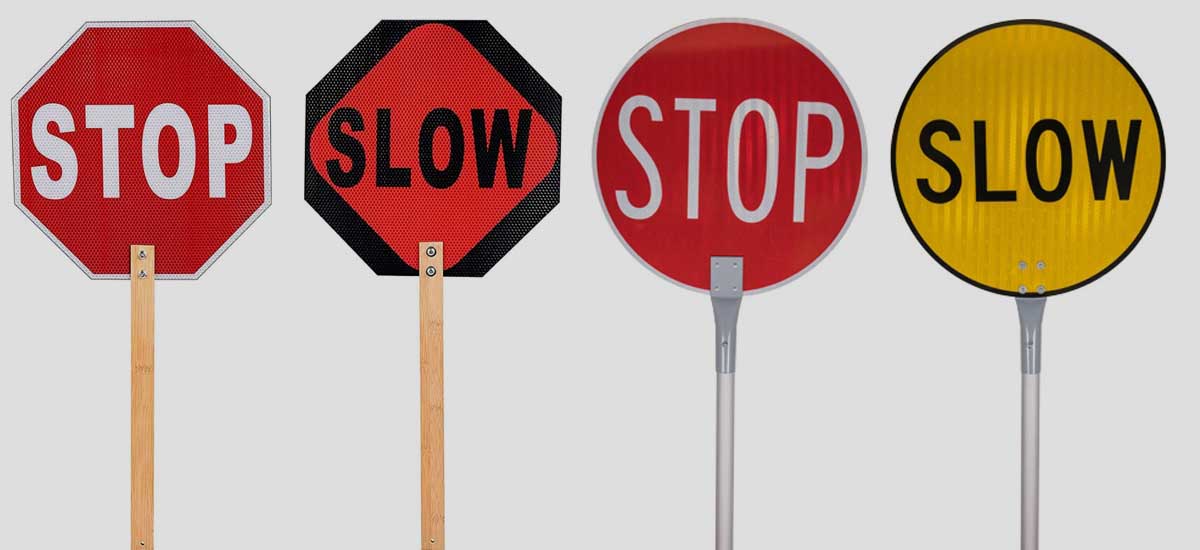 Stop Slow Sign