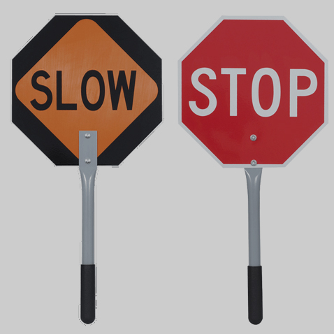 Traffic Stop Slow Paddle