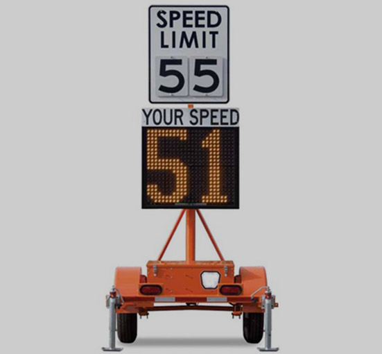 VMS-50 traffic speed radar trailer