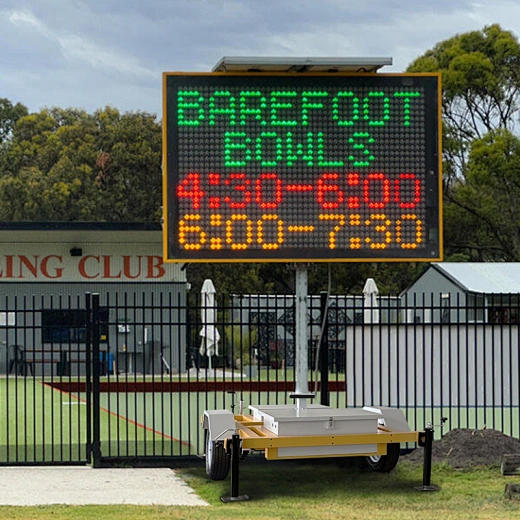 Variable message sign for Weather, fire, flood warnings