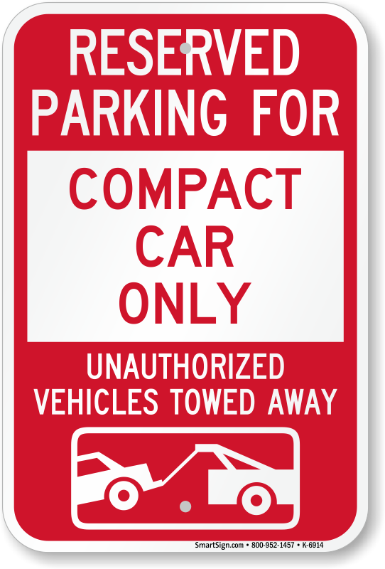 Vehicle-Specific Parking Signs