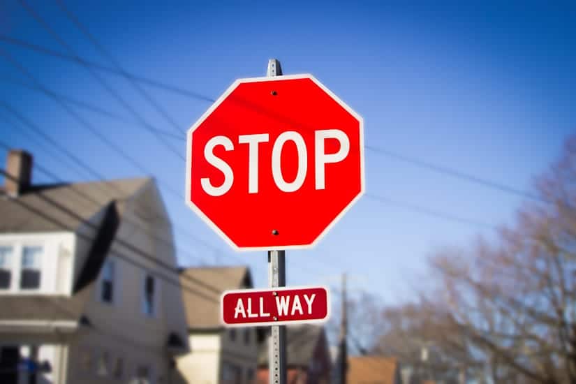 all way stop sign