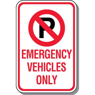 emergency vehicles signs