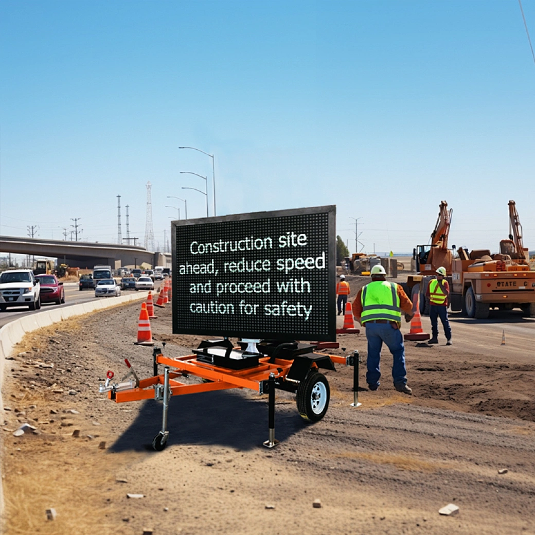 variable message sign for Roadworks & Maintenance
