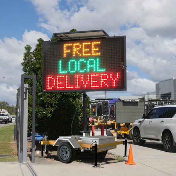 variable message sign for parking