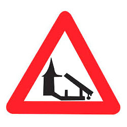 Barrier Ahead Sign