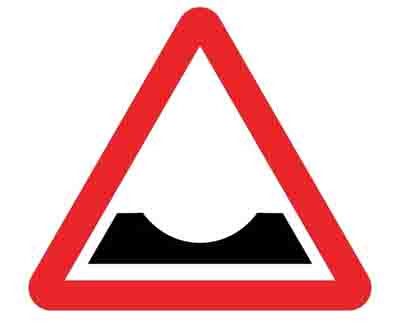 Dangerous Dip Sign