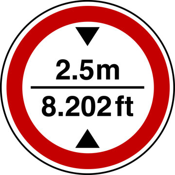 Height Limit Sign