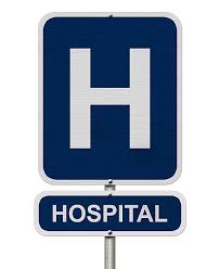 Hospital Ahead Sign