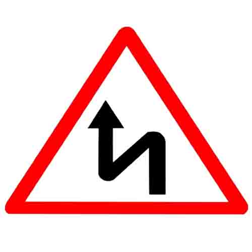 Left Reverse Bend Sign