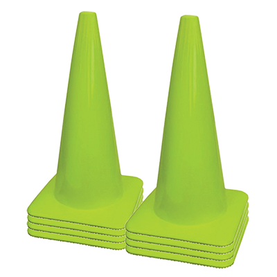 Lime Green Traffic Cones