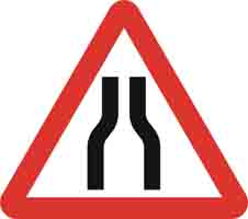 Narrow Road Sign