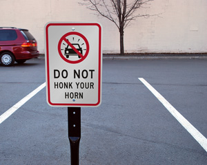 No Horn Sign